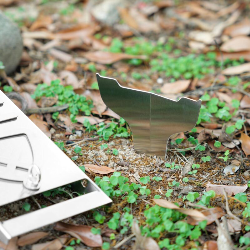 Stainless Steel Ground Stand for Flame Salmon Boards, Accessories, FSBA02