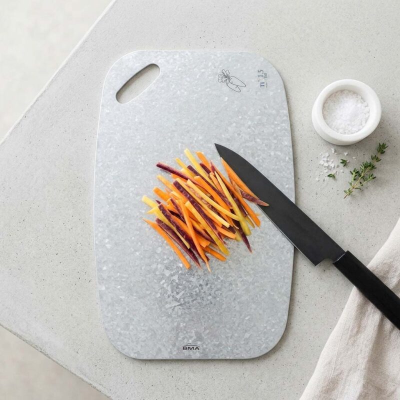 Crystallized Pure Titanium Cutting Board, Oval-Shaped, CTB05